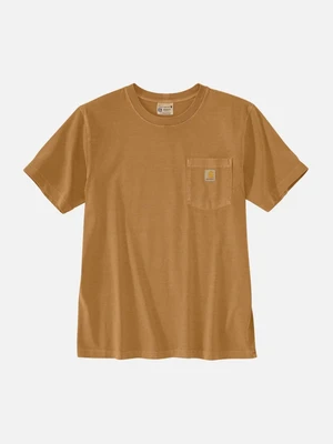 (106252) 어바인 가먼트다이 반팔티 CARHARTT BROWN